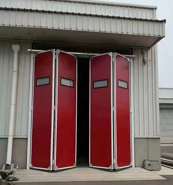陕西工业折叠门在大型装配车间出入口的应用实例